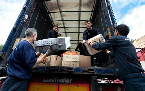 Toledo envía el primer tráiler con 20 toneladas de ayuda a la Comunidad Valenciana