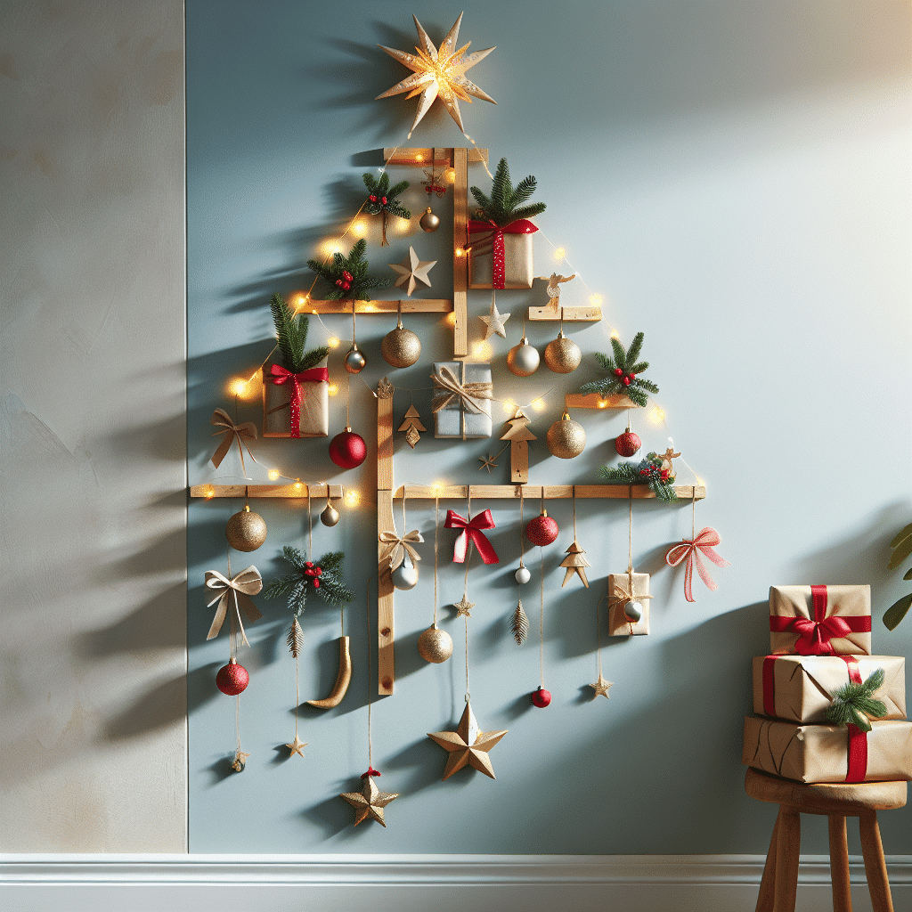 Decoración Innovadora: Crea tu Árbol de Navidad de Pared con Estilo