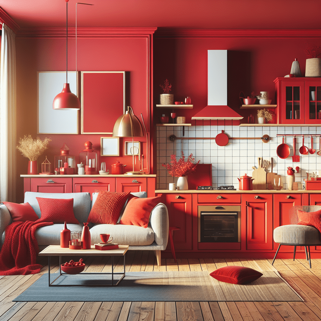 Añade Vitalidad y Calidez a Tu Espacio: La Integración del Color Rojo en la Decoración del Hogar