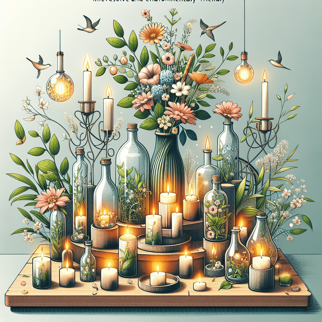 Embellece tu Espacio: Innovadoras y Ecológicas Ideas para Reutilizar Botellas de Cristal