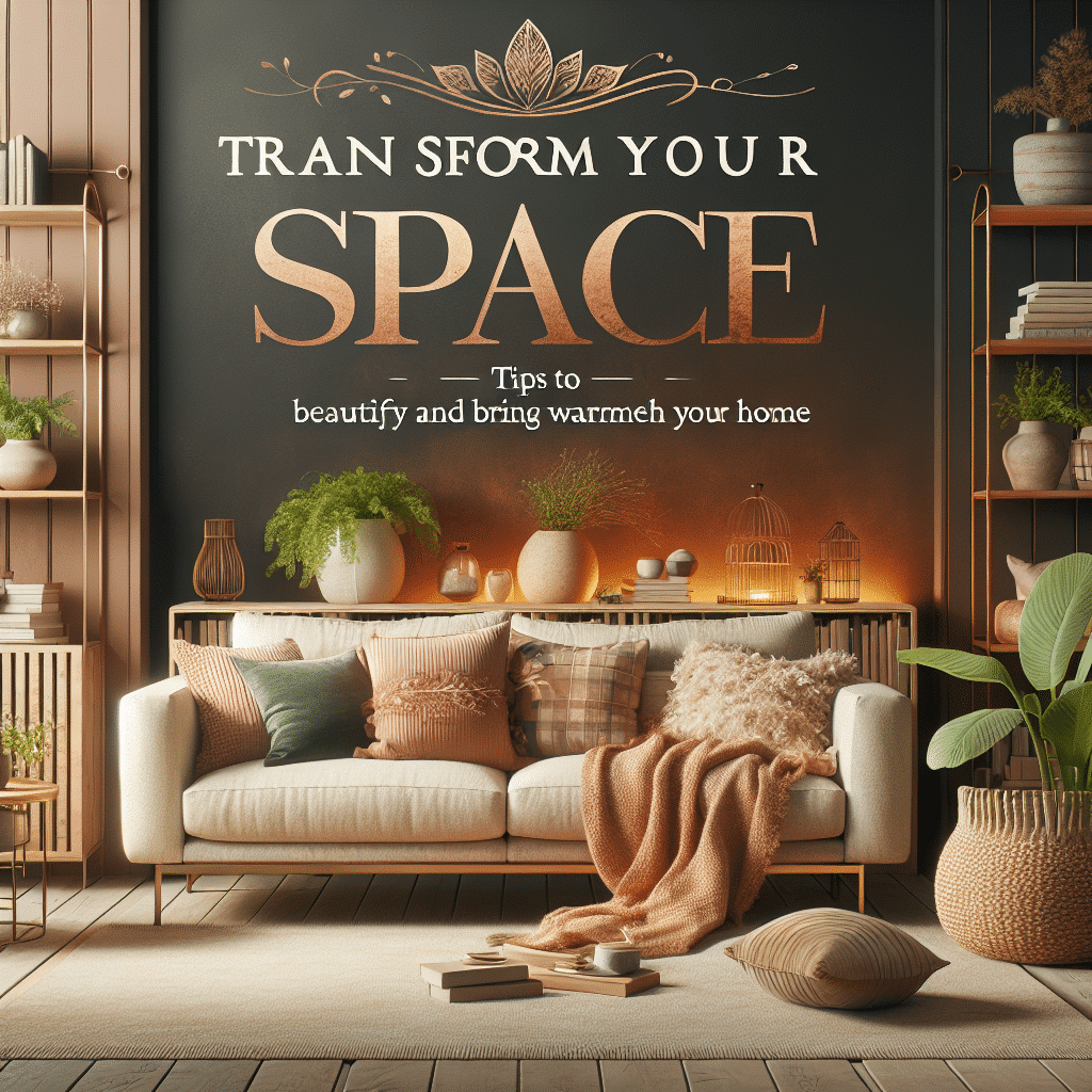 Transforma tu Espacio: Consejos para Embellecer y Aportar Calidez a tu Hogar
