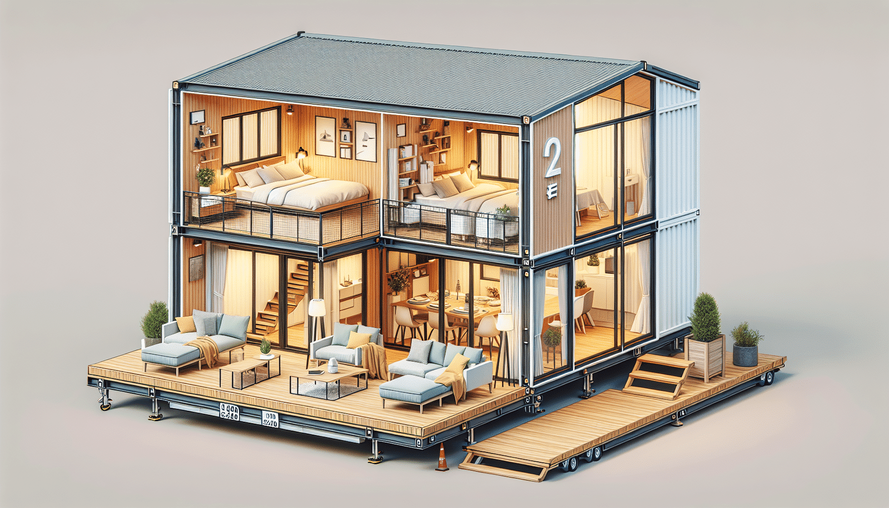 Revolución en Amazon: Casa Prefabricada de Dos Dormitorios, Plegable y Móvil a Solo 24.000 Euros