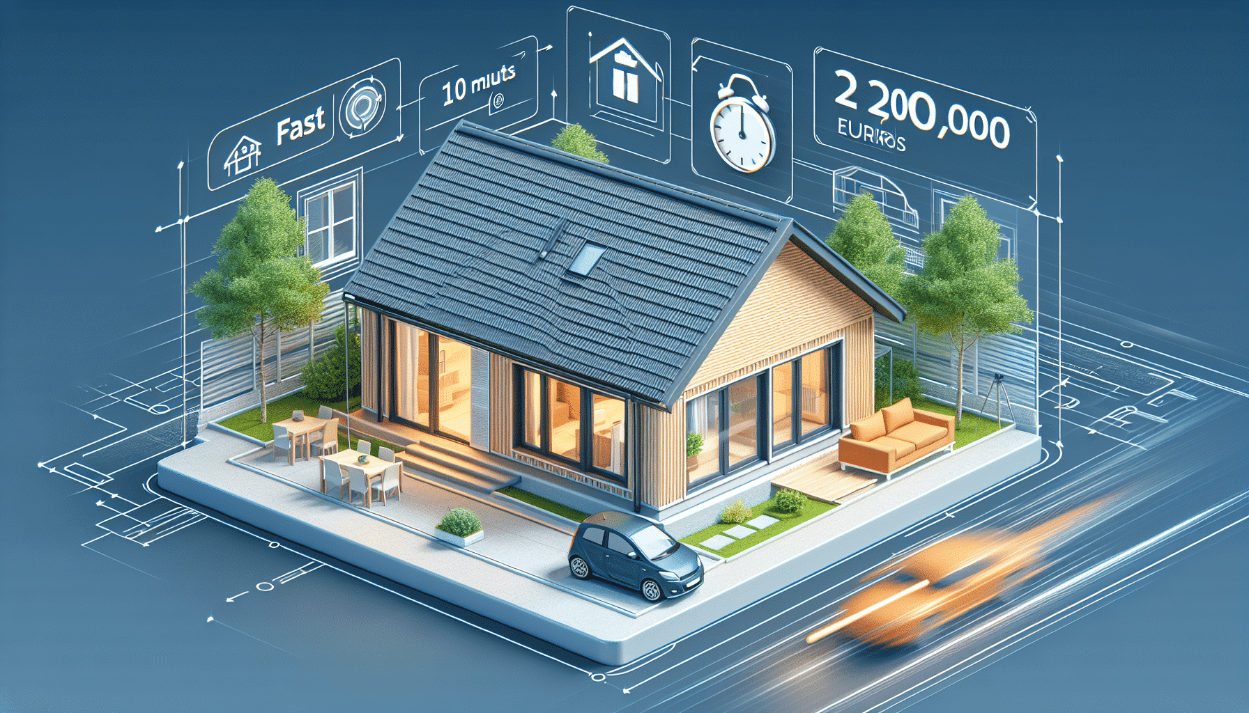Hogar Económico y Rápido: Casa Prefabricada de Tres Dormitorios por Solo 22.000 Euros, Lista en 10 Minutos