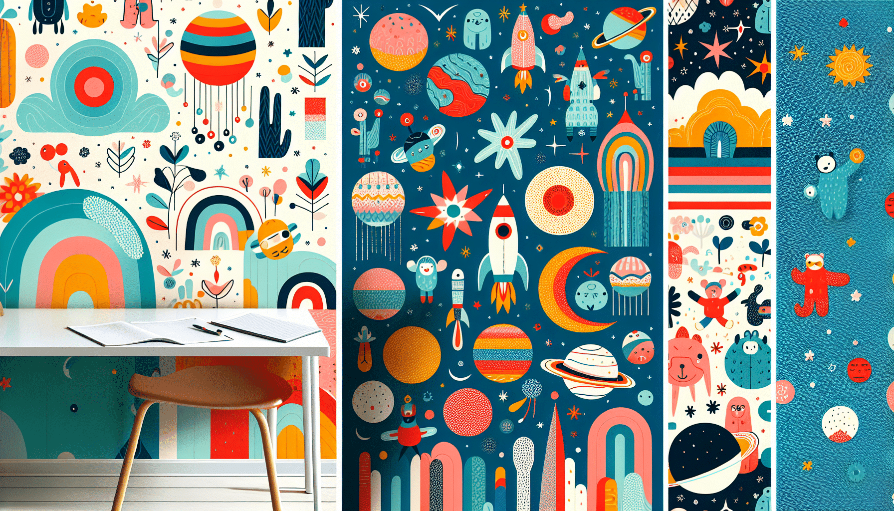 Decora con Encanto: Papeles Pintados Originales para Cuartos Infantiles