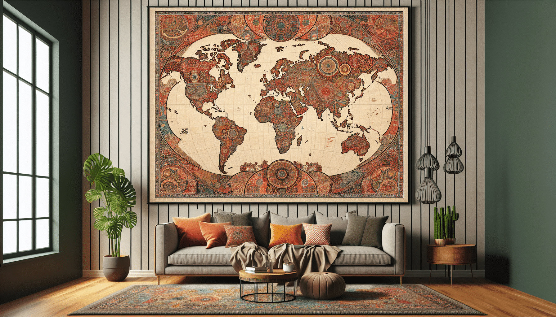 Transforma Tu Espacio: Innovadoras Ideas de Decoración con Tela de Mapamundi