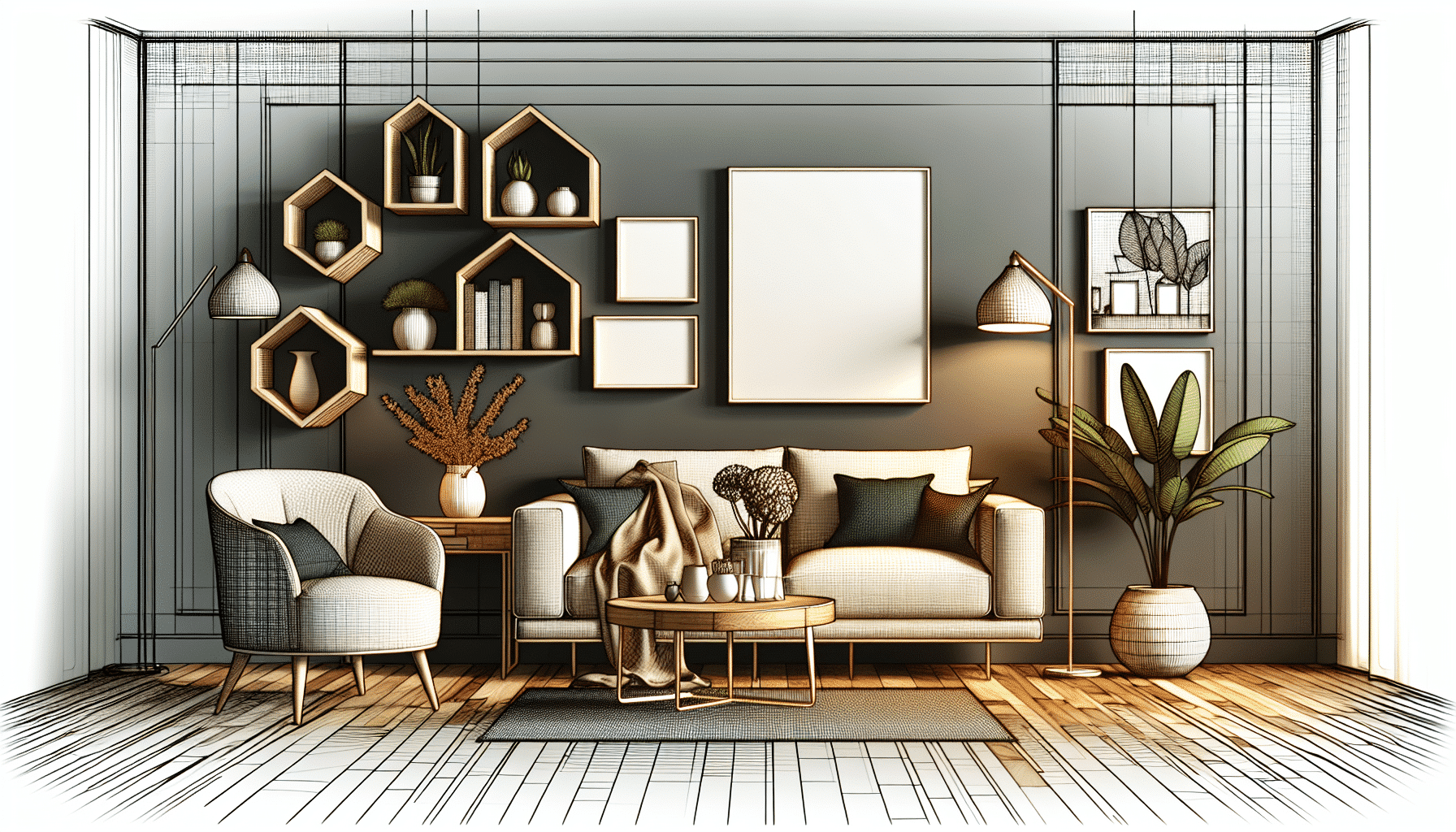 Transforma Tu Salón Moderno: Elegancia y Funcionalidad Integradas