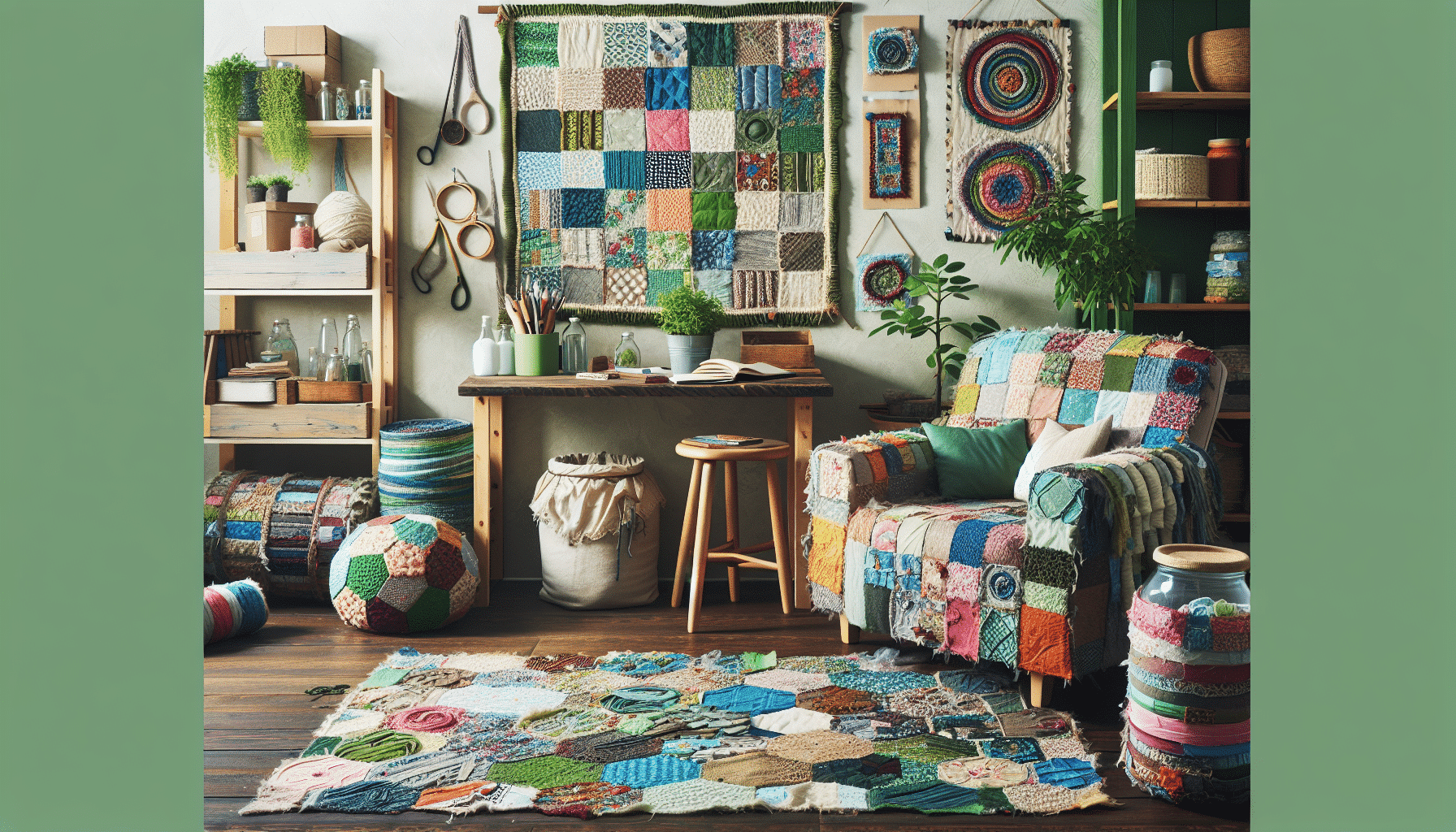 Innovadoras Ideas de Patchwork para una Decoración Sostenible en el Hogar