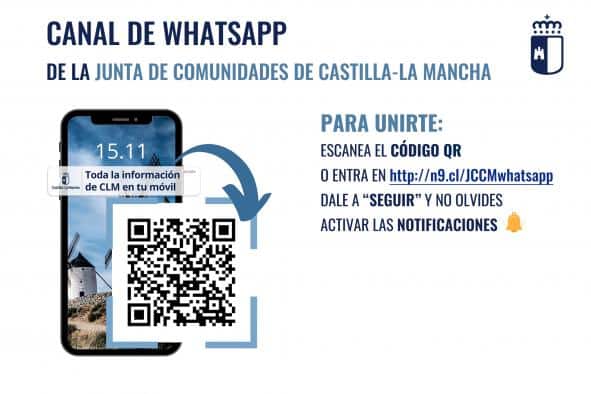 El canal oficial del gobierno de Castilla-La Mancha en WhatsApp celebra su primer aniversario: ¡más de 3.700 seguidores informados!