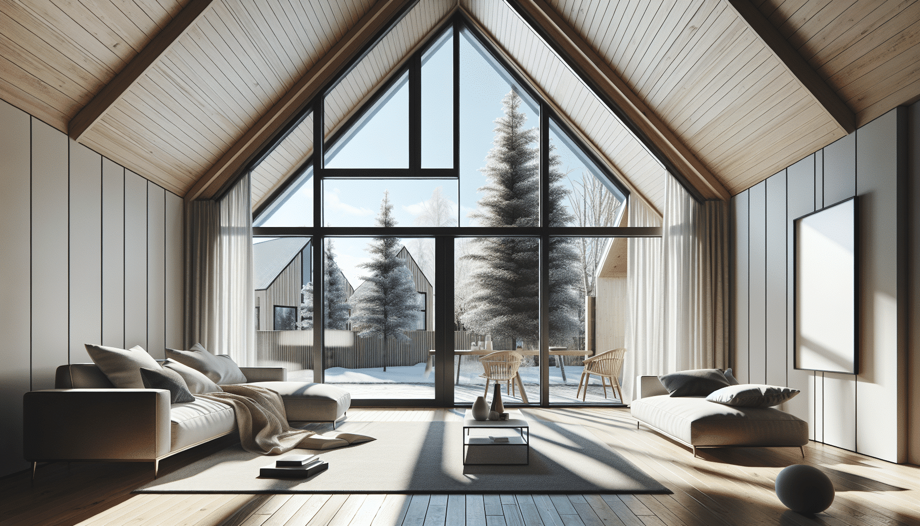 Áticos Nórdicos con Amplios Ventanales: La Fusión Ideal de Luz y Espacio