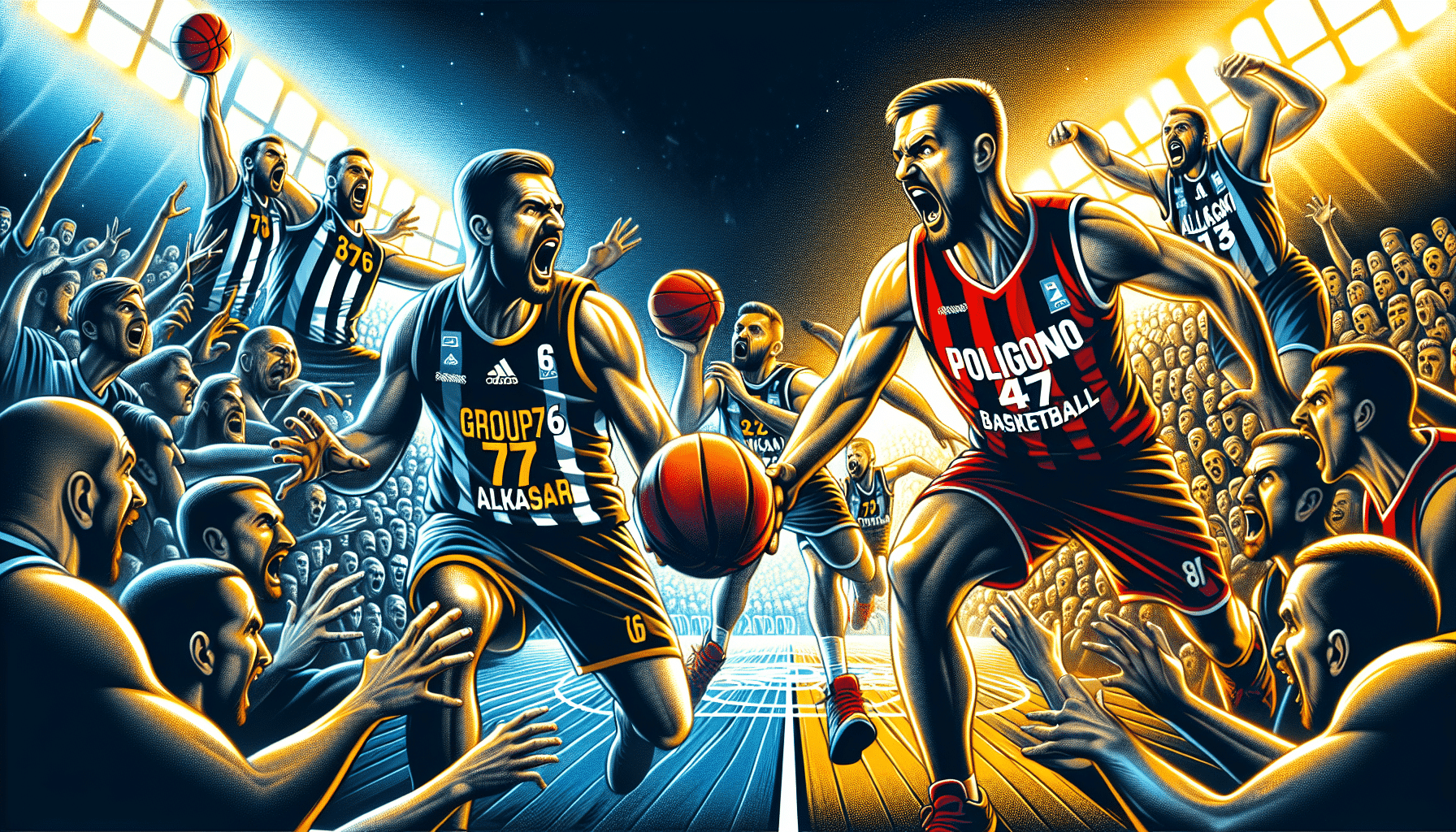 Grupo76 Alkasar triunfa en emocionante enfrentamiento contra el Baloncesto Polígono