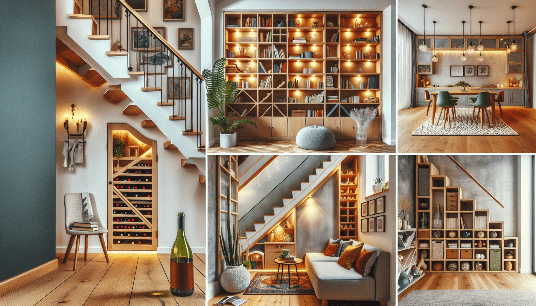 Soluciones Creativas para Maximizar el Espacio Bajo la Escalera