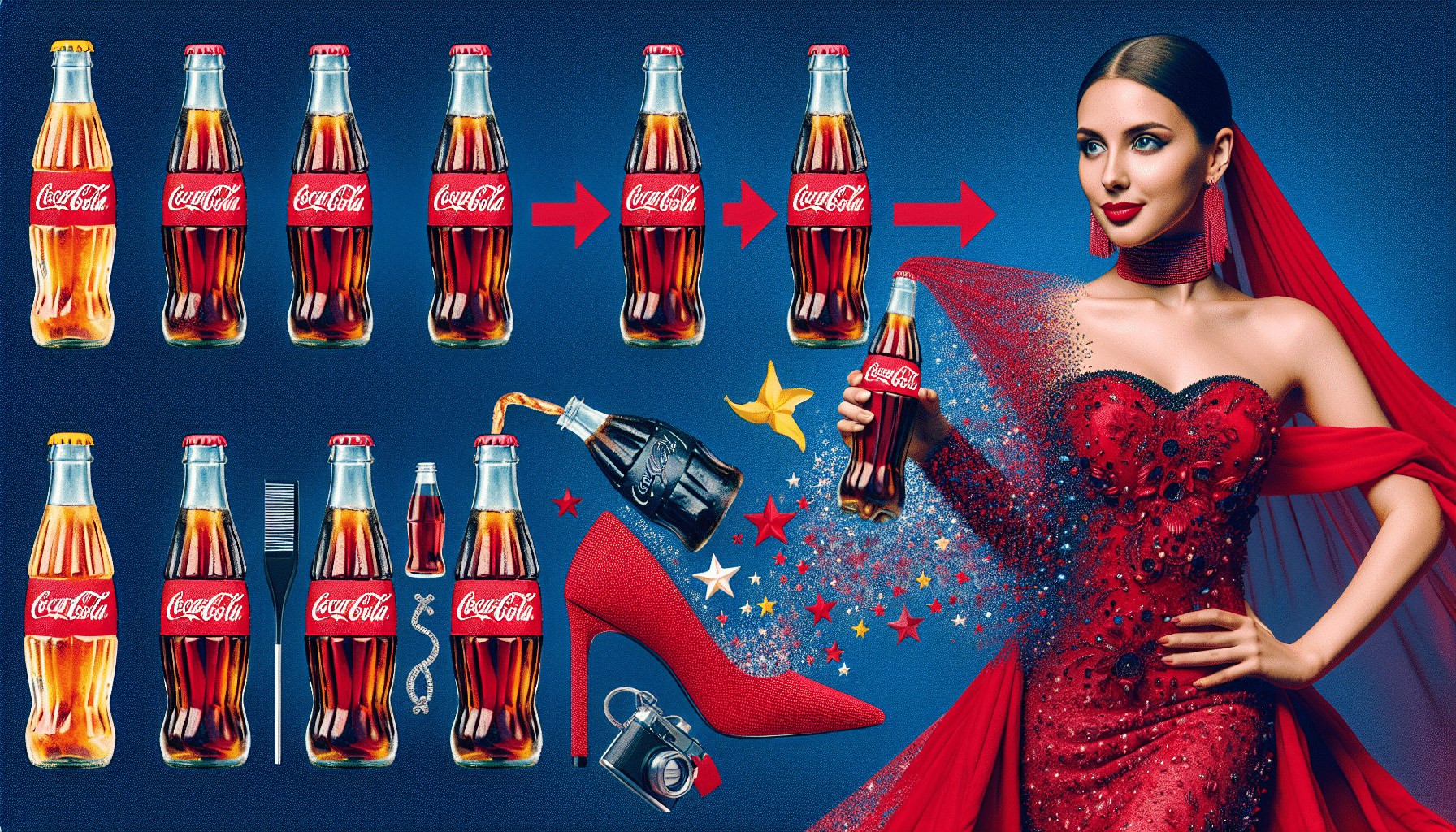 De Botella a Brillante: La Asombrosa Metamorfosis de Coca-Cola en un Elegante Accesorio