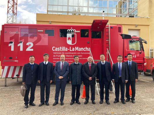 La eficiente gestión de emergencias en Castilla-La Mancha sorprende a los responsables de seguridad ciudadana de Sichuan.