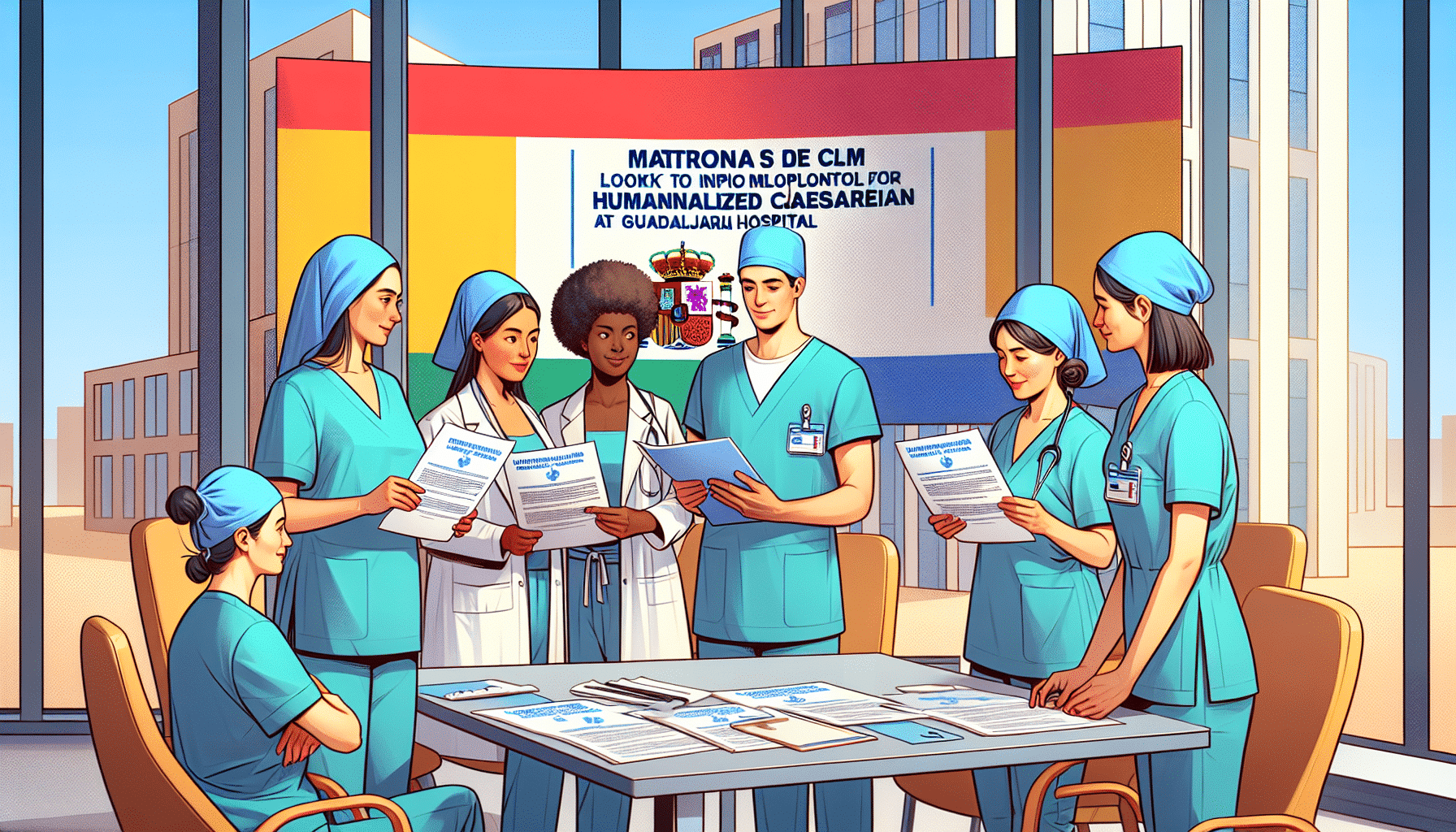 Matronas de CLM buscan establecer un protocolo unificado de cesárea humanizada en el Hospital de Guadalajara.