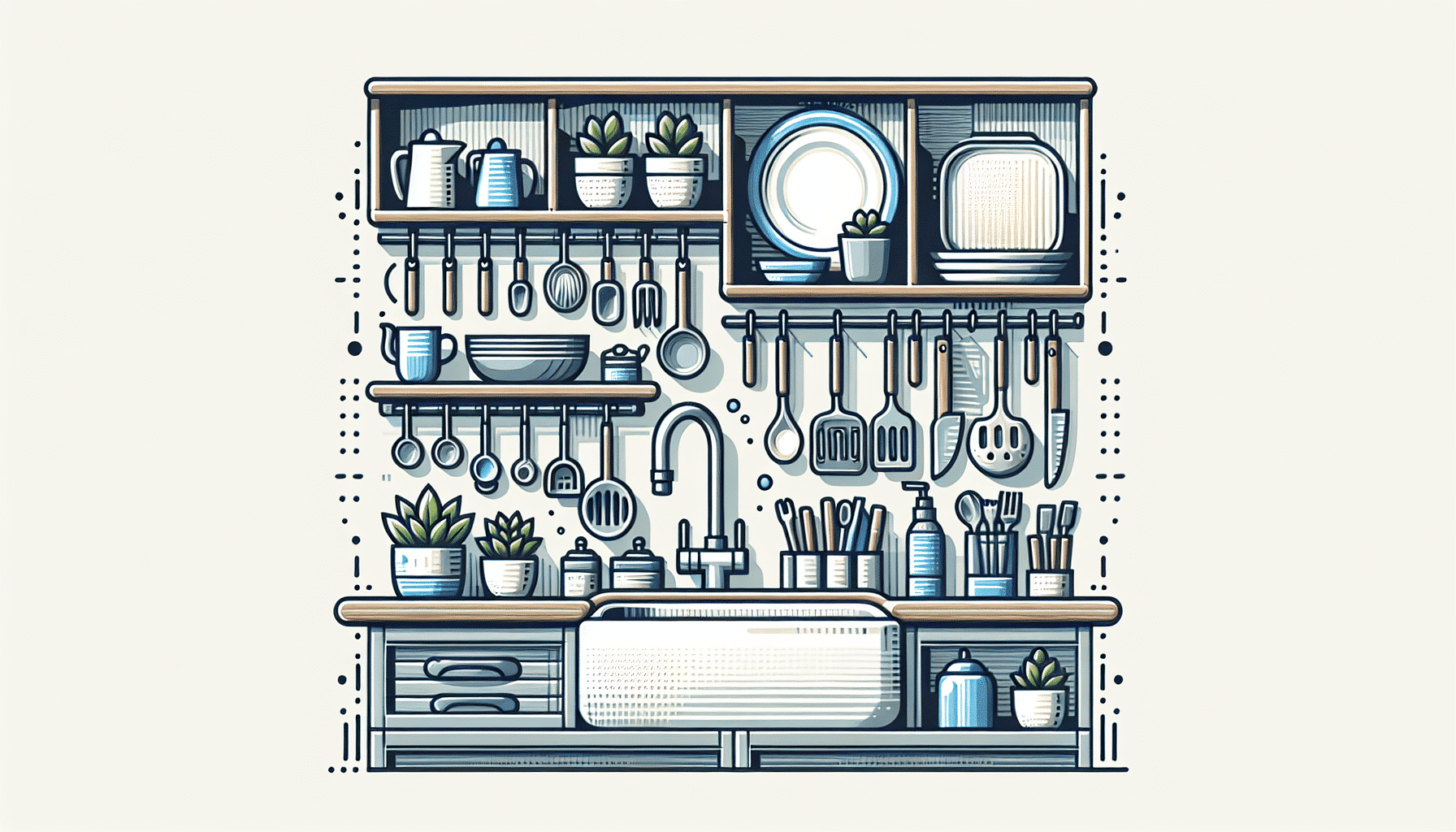 Maximiza Tu Cocina: Ideas Creativas para Organizar Utensilios Sobre el Fregadero
