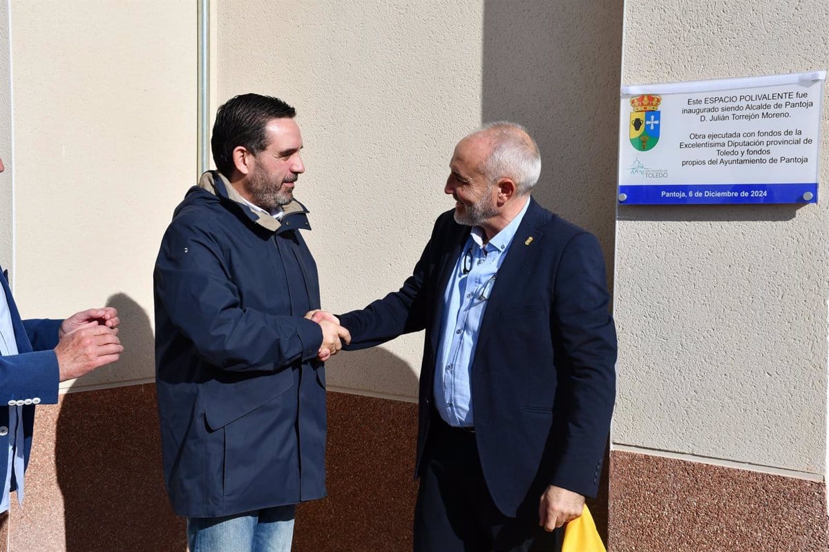 Pantoja conmemora la apertura de un nuevo espacio multifuncional cofinanciado en un 50% por la Diputación de Toledo.