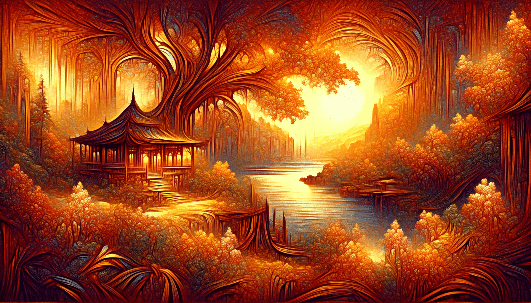 Asilo de Luz y Matices Ocre en la Naturaleza