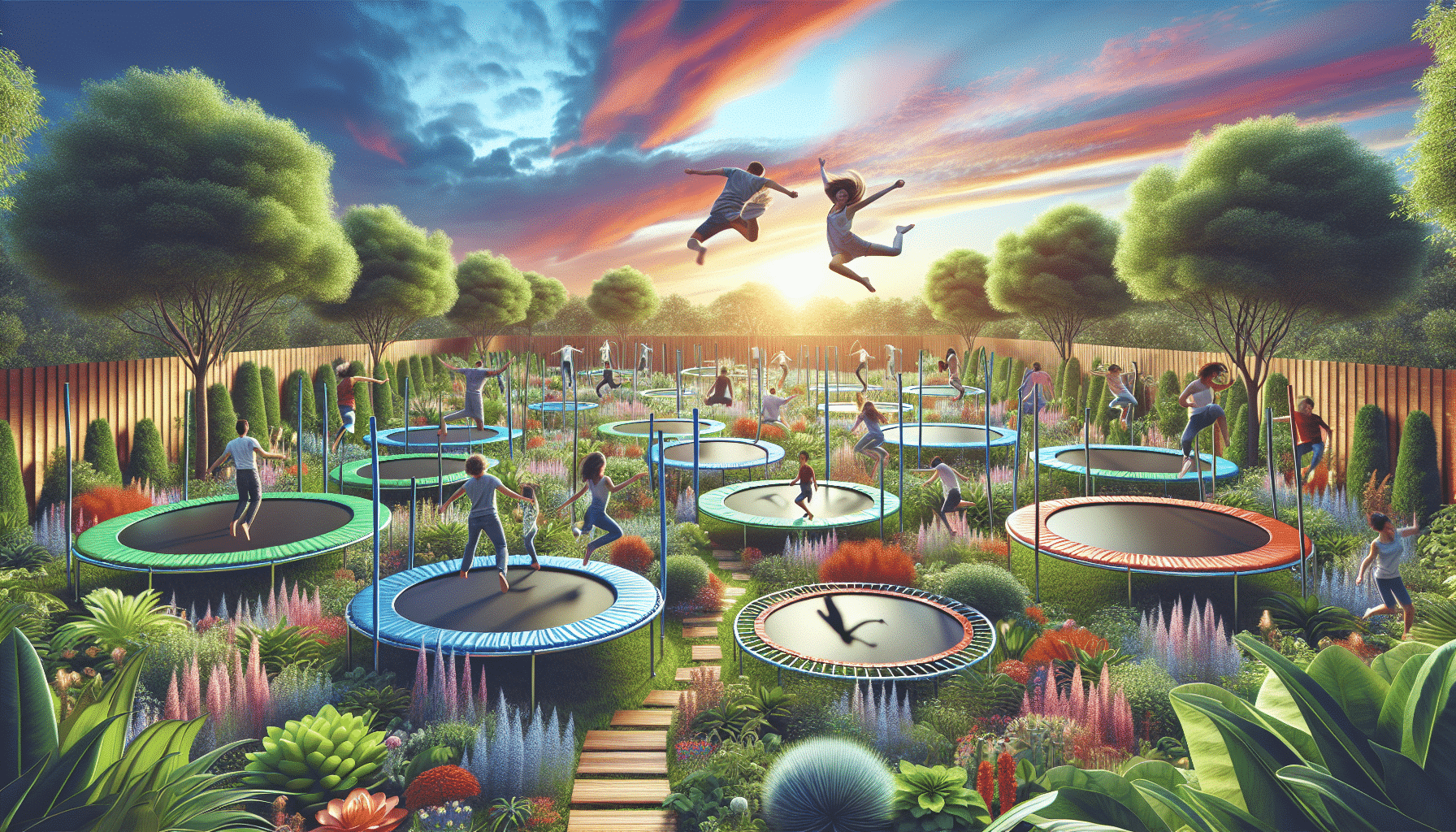 Brinca y Diviértete: Transforma Tu Jardín en un Espacio de Ejercicio y Diversión con Camas Elásticas