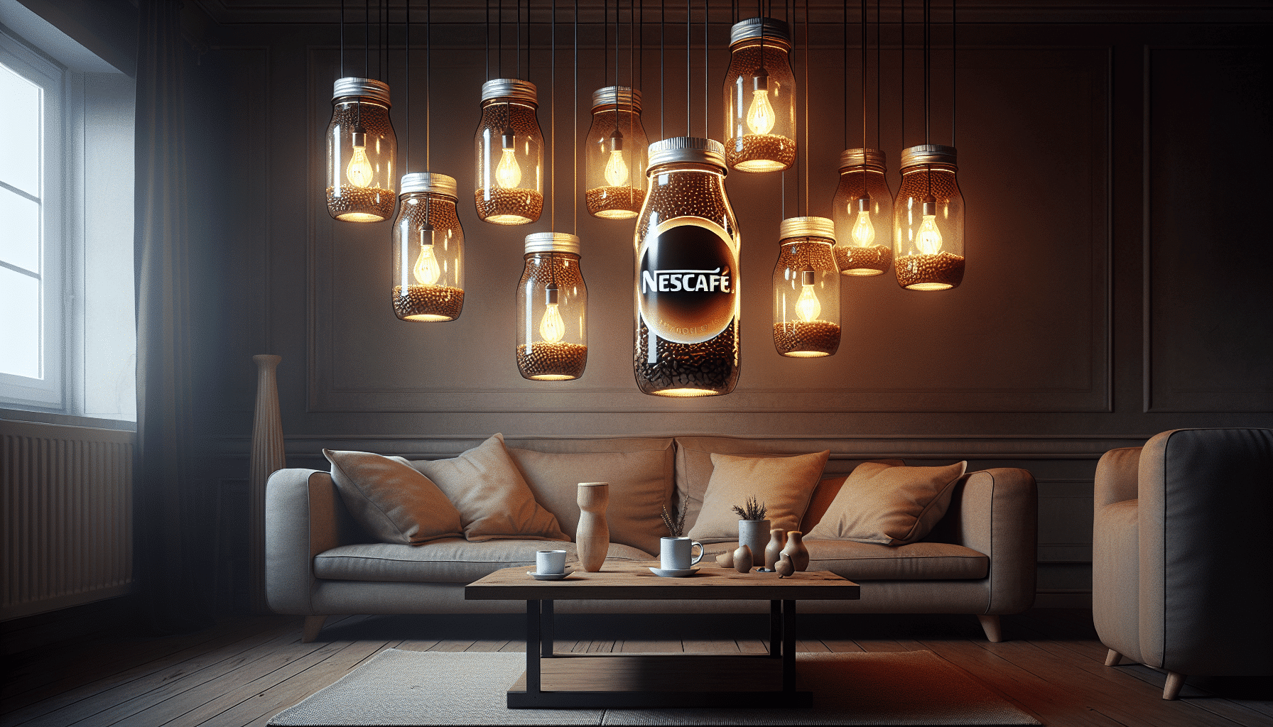De Tarros de Nescafé a Elegantes Lámparas: La Innovadora Transformación para Iluminar Mi Salón