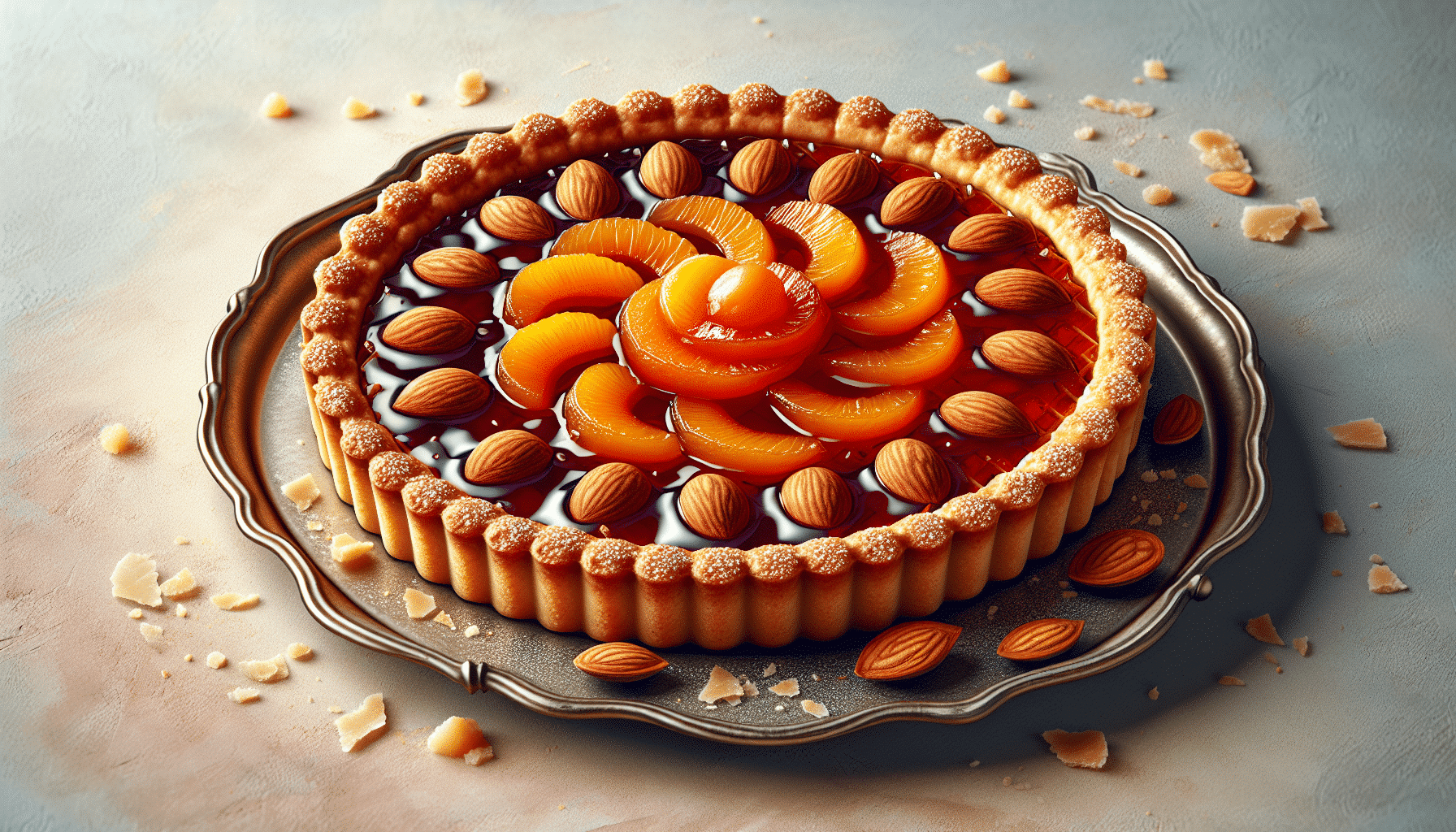 Delicia Murciana: Tarta Linzer de Almendras con Mermelada de Albaricoque