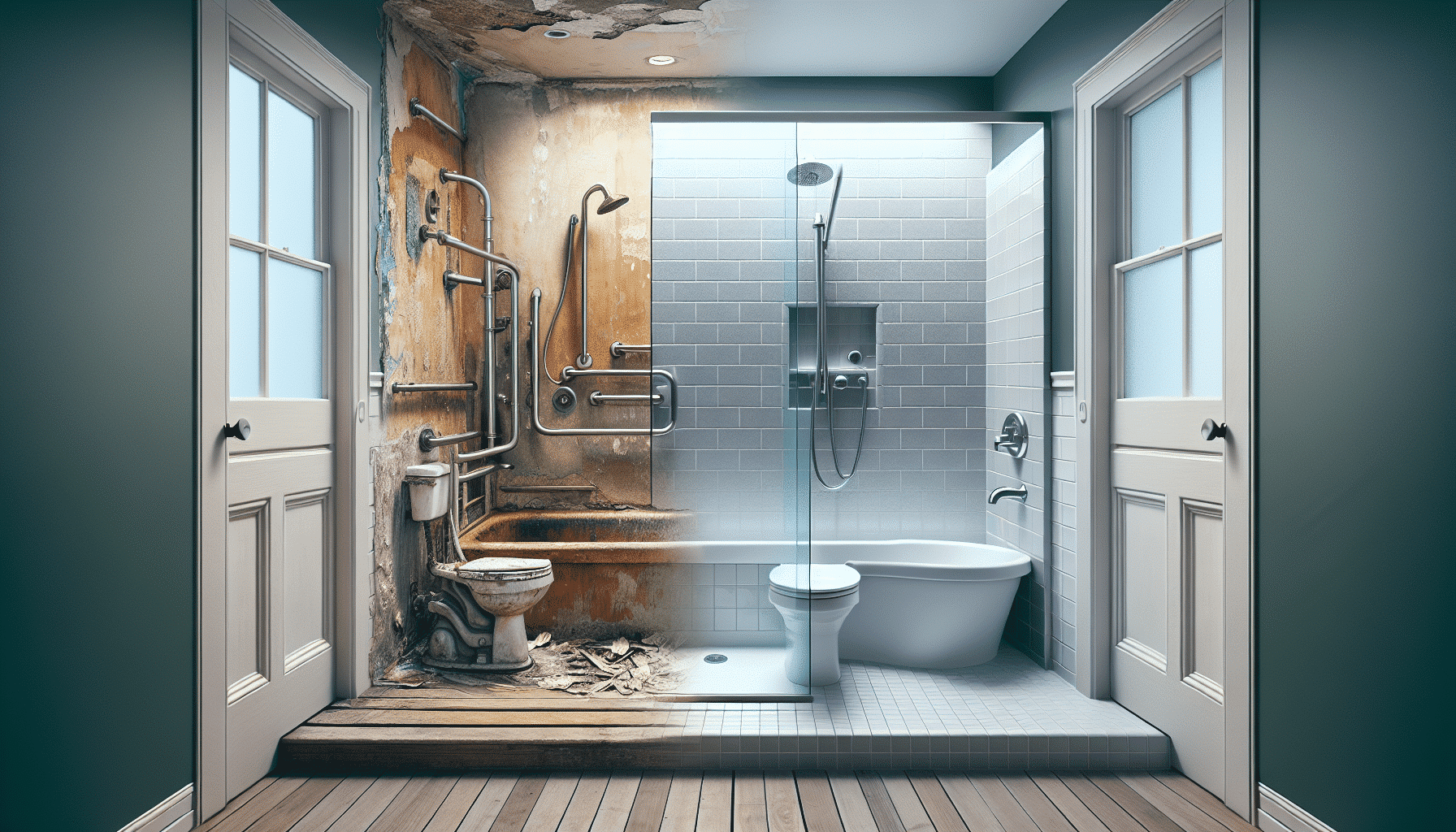 De Aseo Antiguo a Baño Moderno: Renovación con Mampara de Leroy Merlin