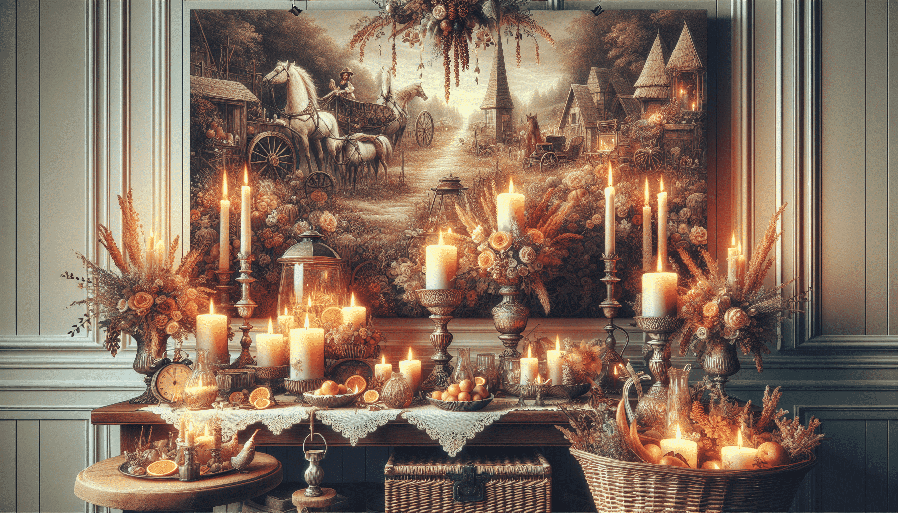 Encanto Rústico: Velas de Cuento que Iluminan la Elegancia en Salones Modernos