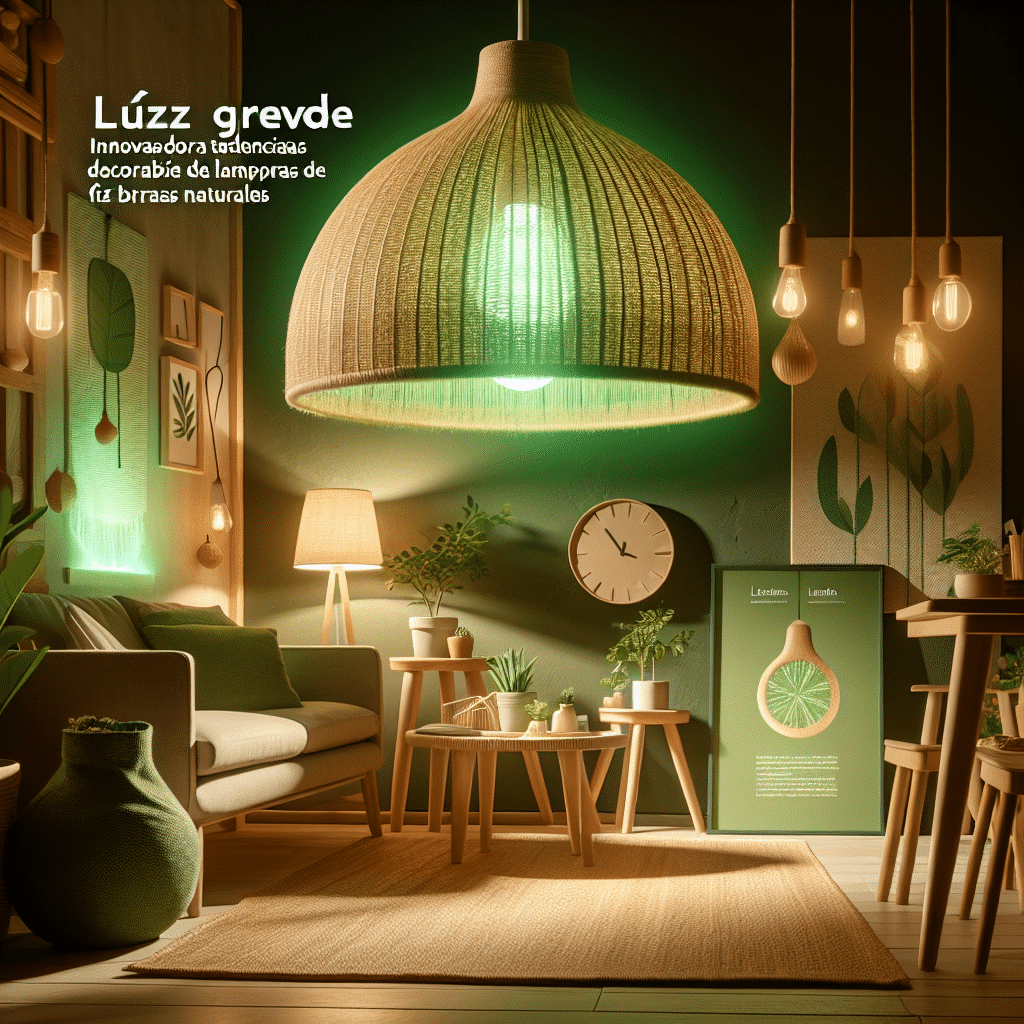 Luz Verde: Innovadoras Tendencias de Decoración con Lámparas Ecoamigables de Fibras Naturales