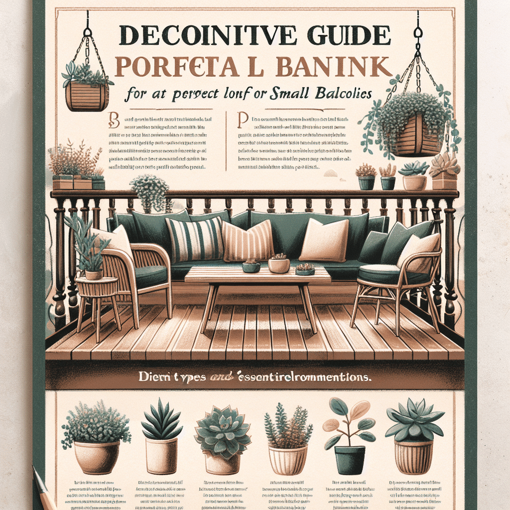 Guía Definitiva para Elegir el Banco Perfecto para Balcones Pequeños: Tipos y Recomendaciones Esenciales