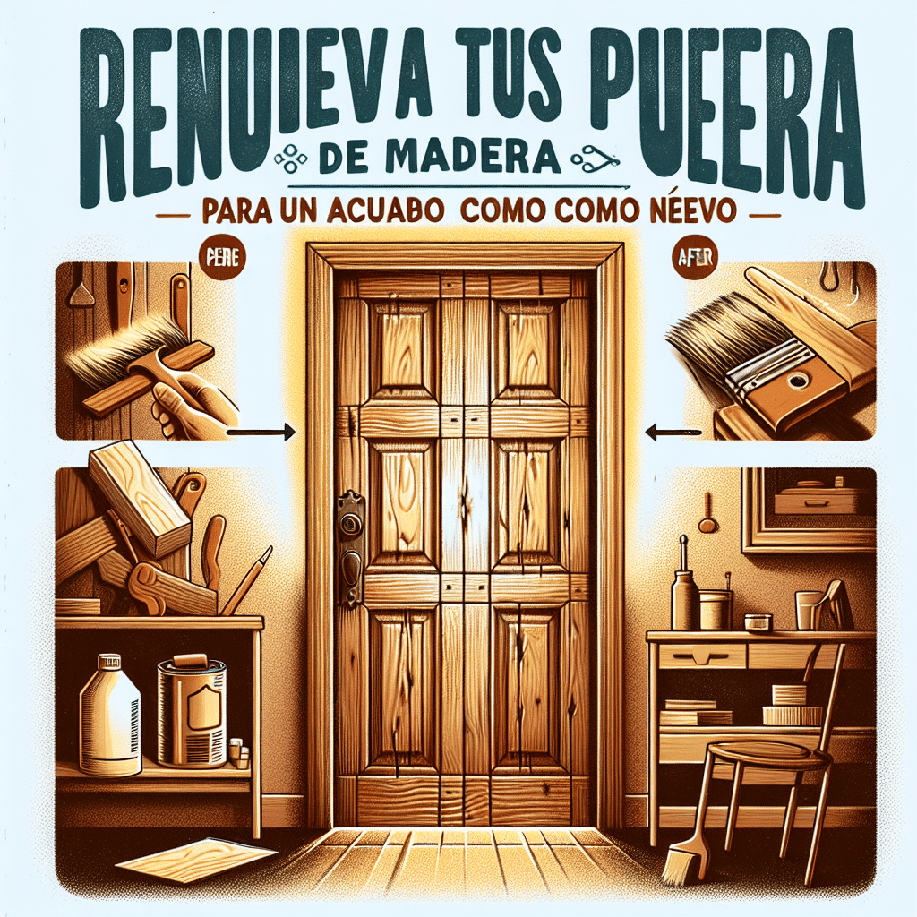 Renueva Tus Puertas de Madera con un Truco Simple para un Acabado como Nuevo