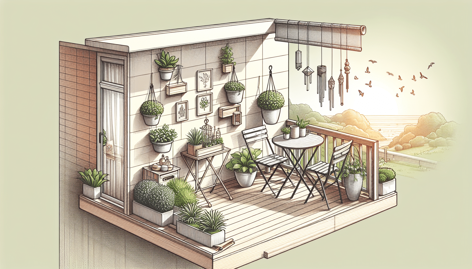 Decoración Inteligente: Muebles Plegables para Optimizar Balcones Pequeños