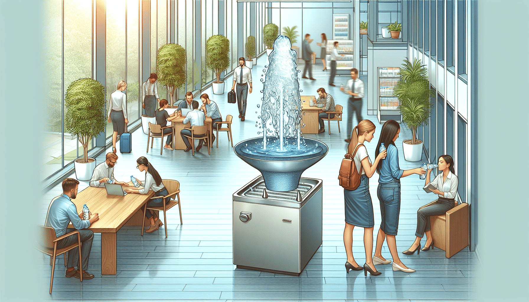 Ventajas de Contar con una Fuente de Agua en tu Espacio de Trabajo