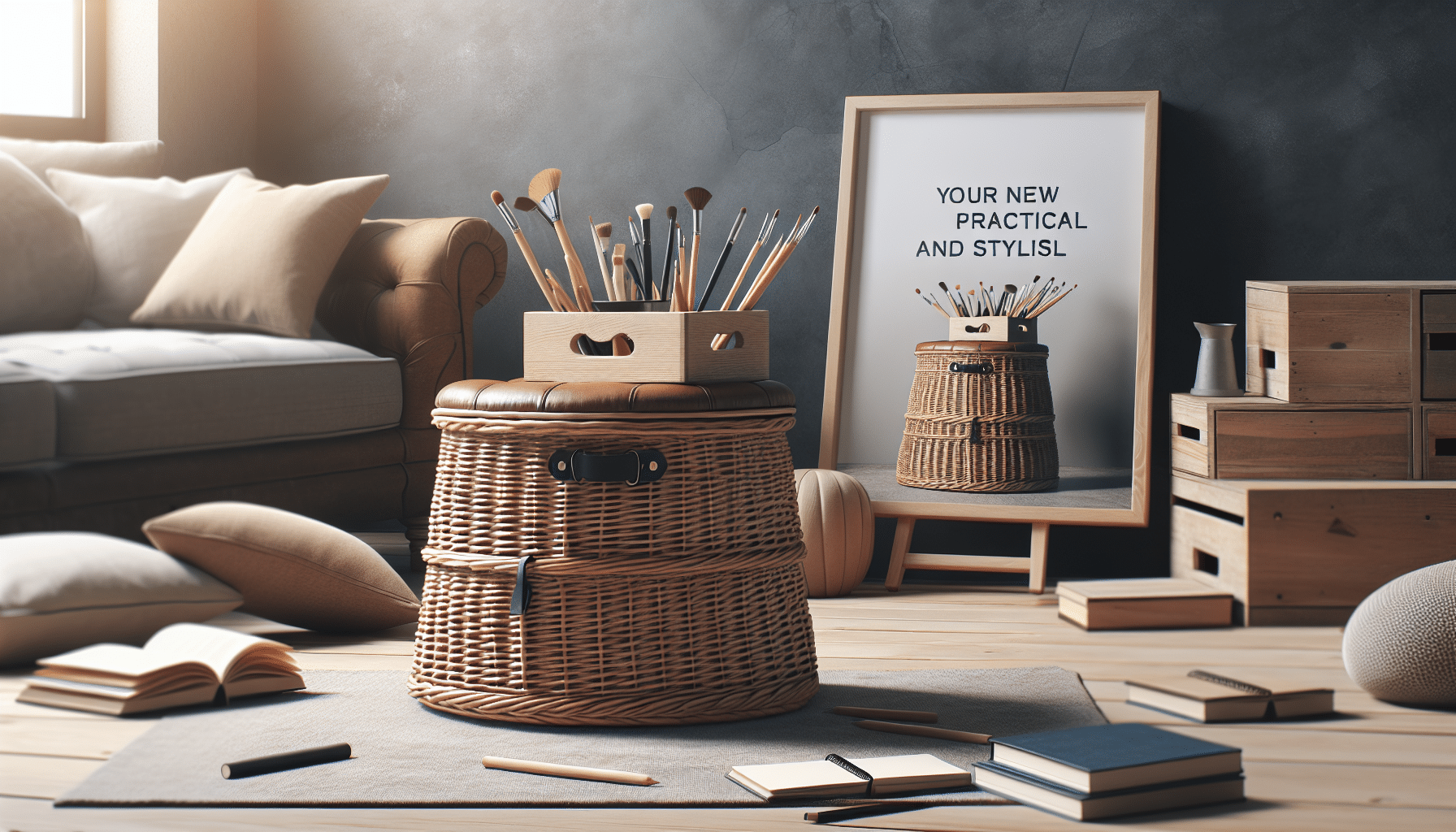 Taburete Versátil: Descubre el Cesto Multifuncional que Necesitas en Casa