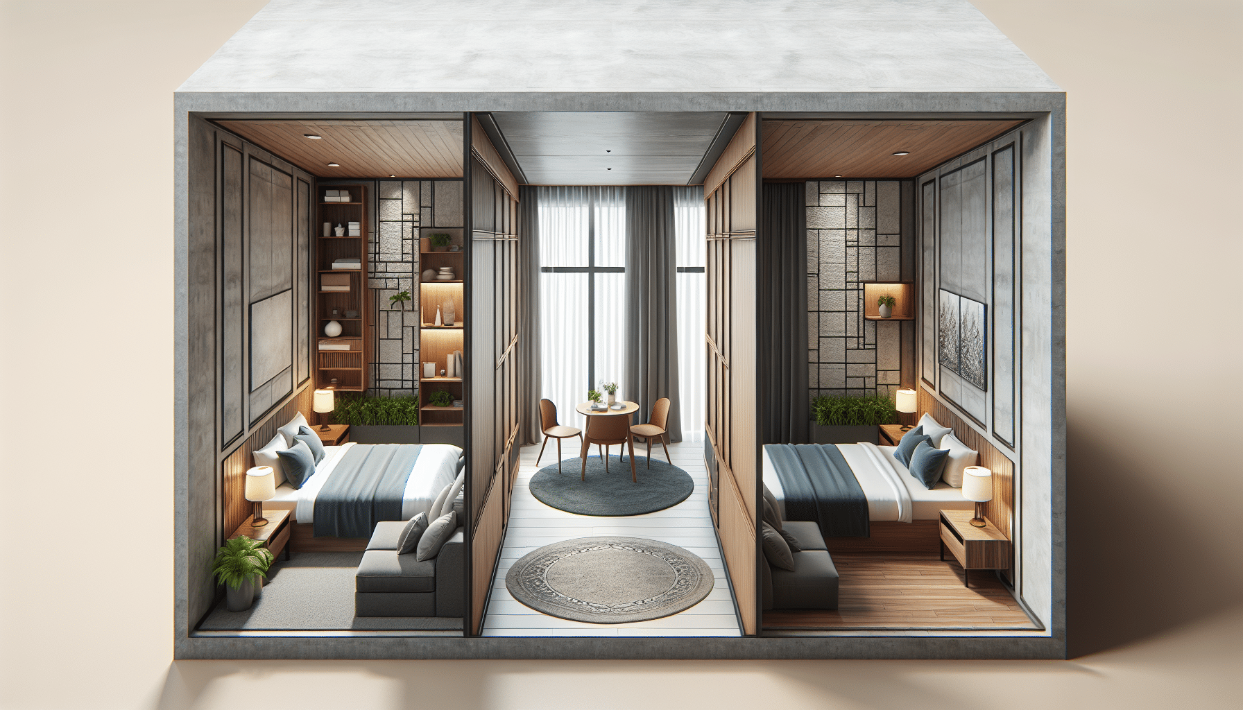 División Ingeniosa: Convierte una Habitación en Dos Dormitorios Funcionales