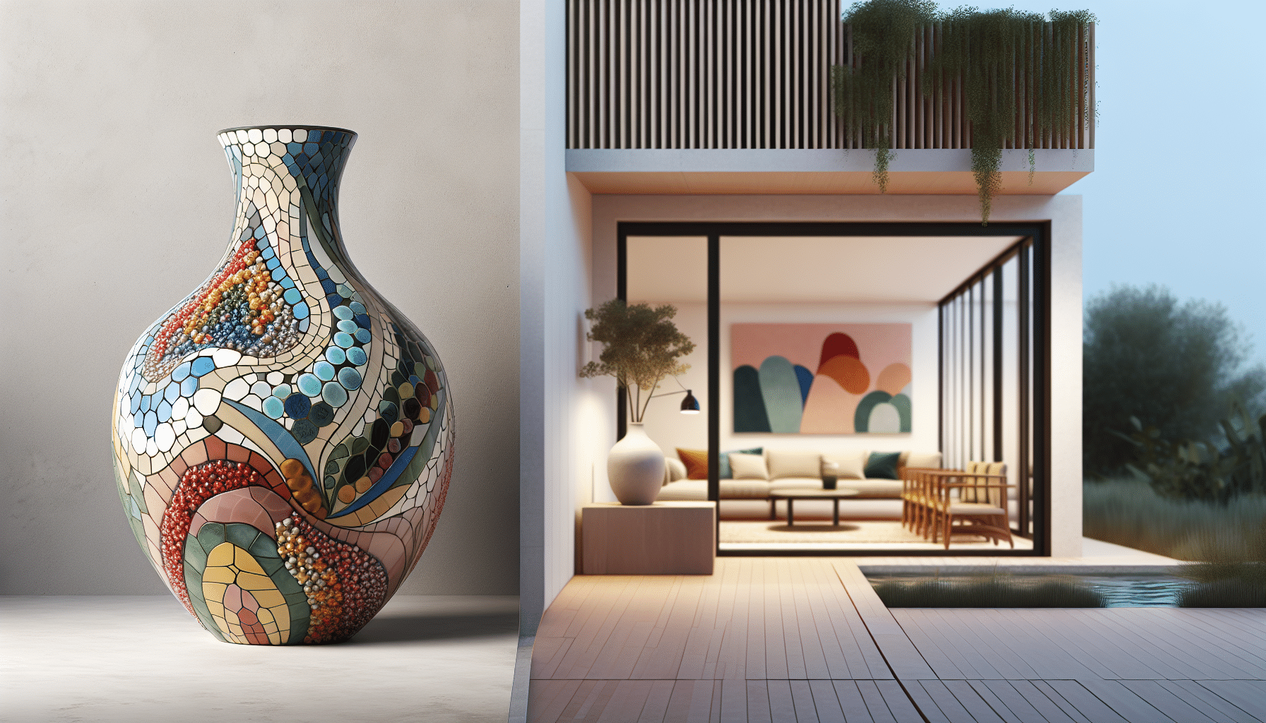 El Jarrón de Burbujas: Fusión de Arte Modernista y Diseño Contemporáneo