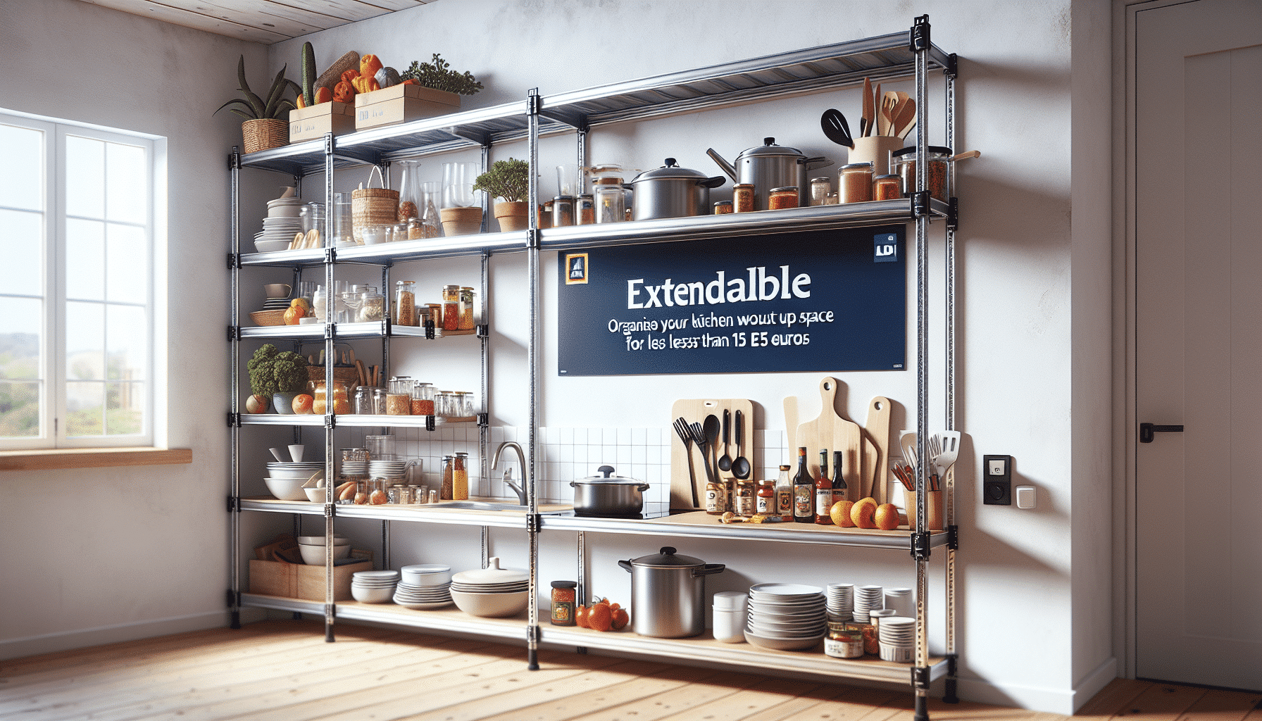 Optimiza el Espacio de Tu Cocina con Estanterías Extensibles de Aldi por Solo 15 Euros