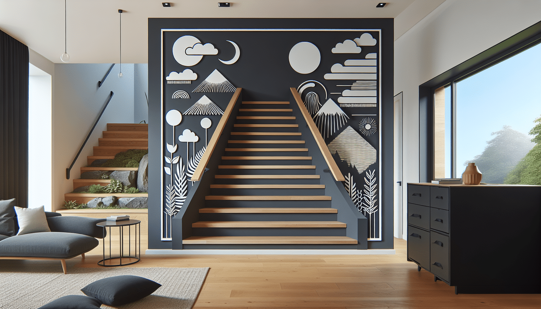 Innovadoras Formas de Embellecer tu Pared de Escaleras