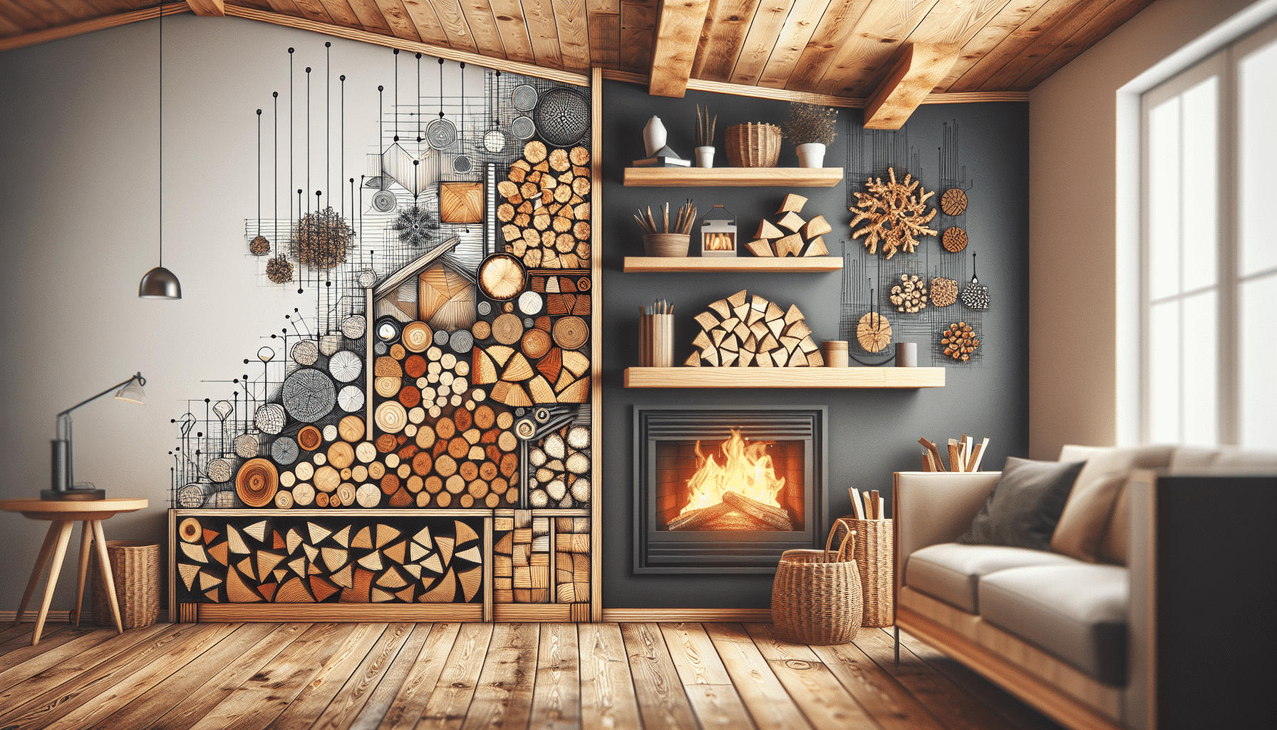 Soluciones Innovadoras y Funcionales para Almacenar Leña Cerca de la Chimenea