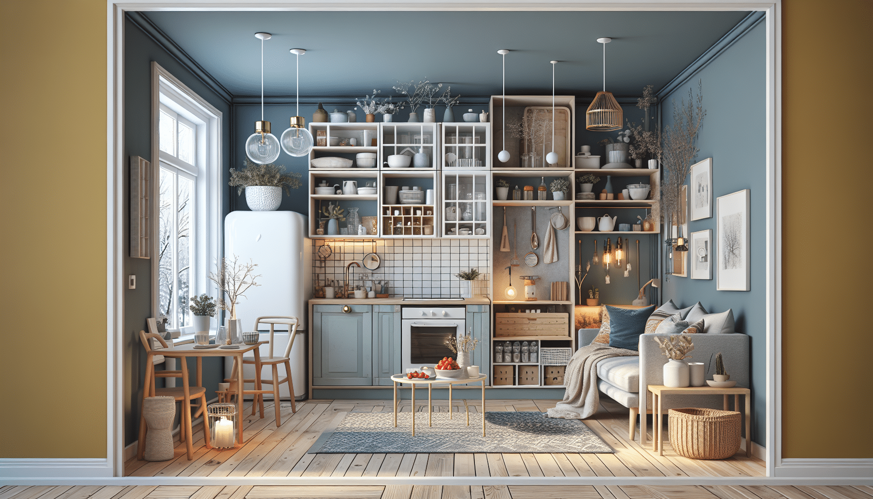 Acogedor Apartamento Sueco de 51 m²: Funcionalidad y Elegancia Discreta