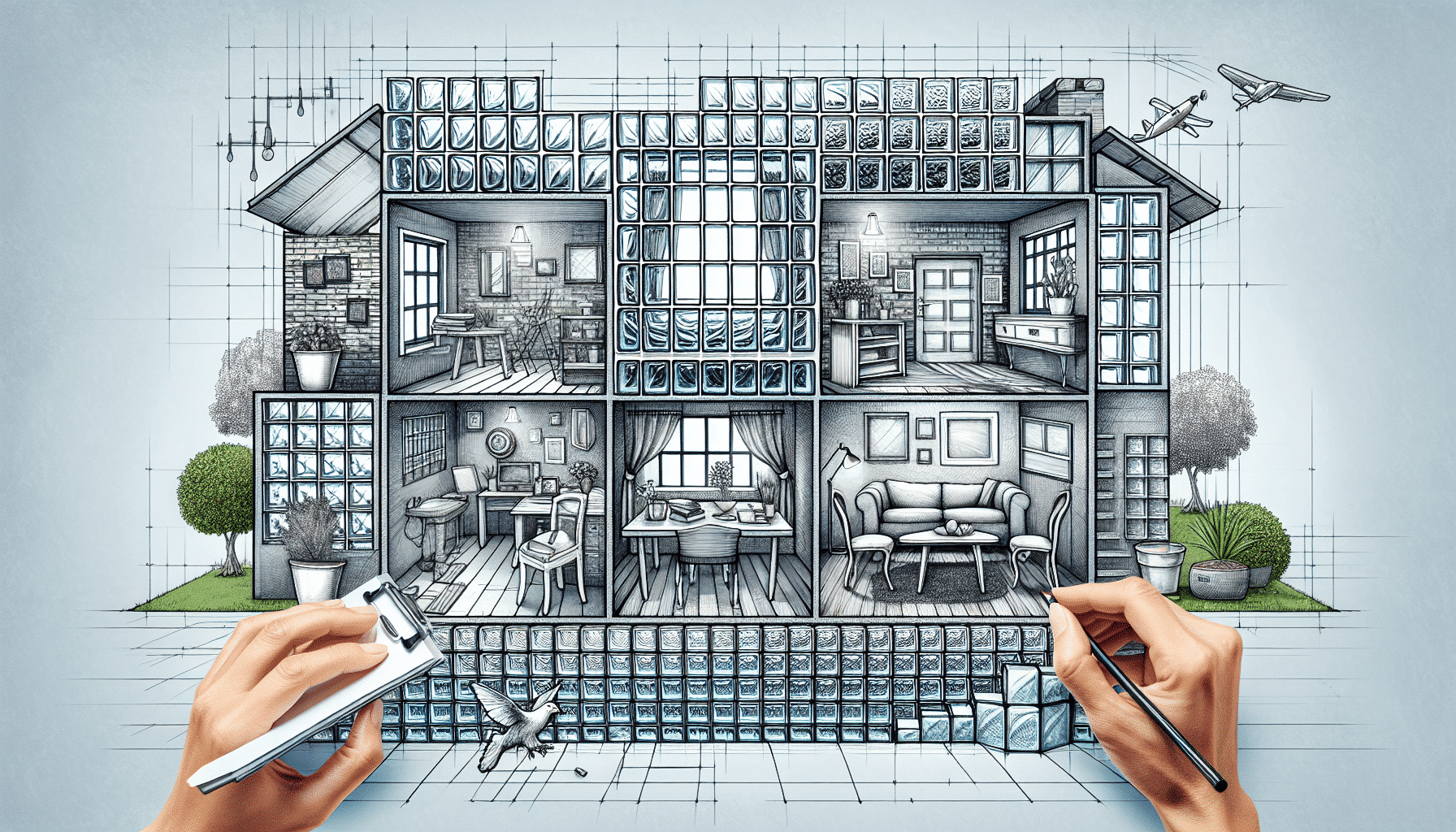 Renueva Tu Espacio: Integración Creativa de Bloques de Vidrio en el Hogar