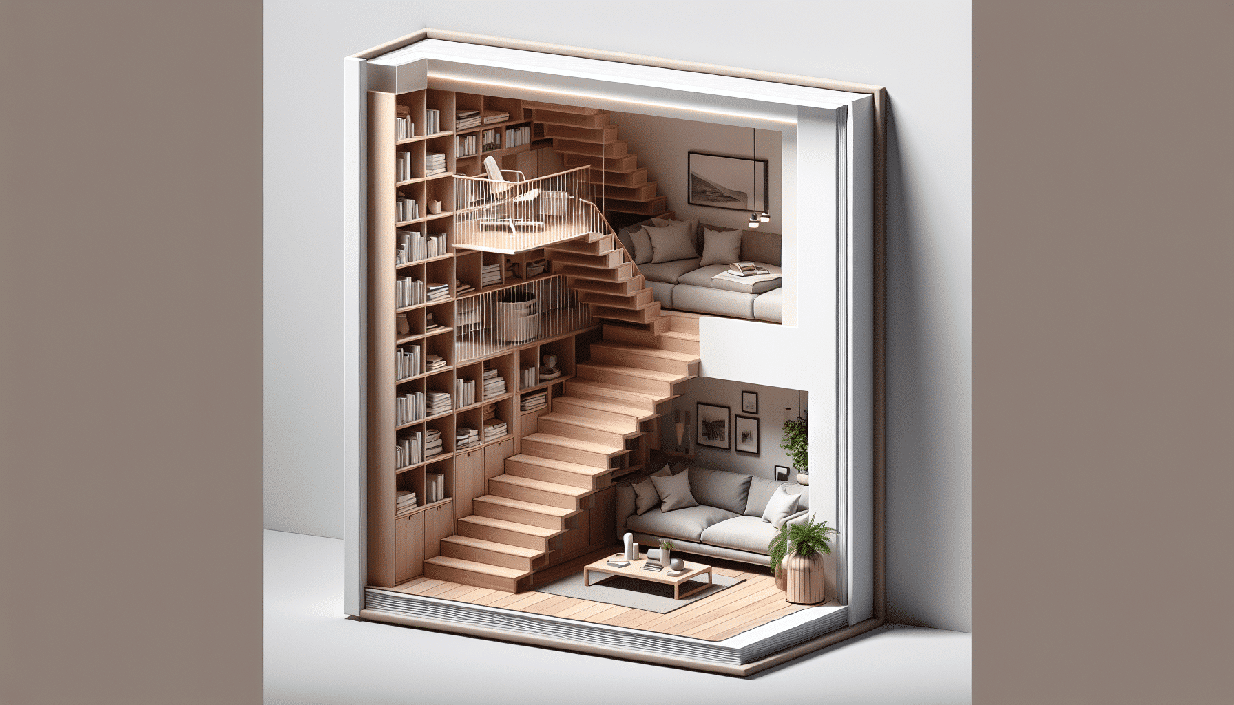 Convierte tu Escalera en un Almacenaje Funcional y Contemporáneo