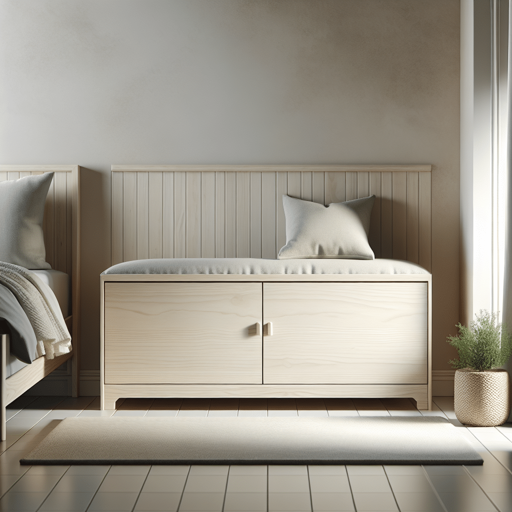 Banco de Almacenaje Nórdico: Elegancia Funcional para tu Dormitorio o Recibidor