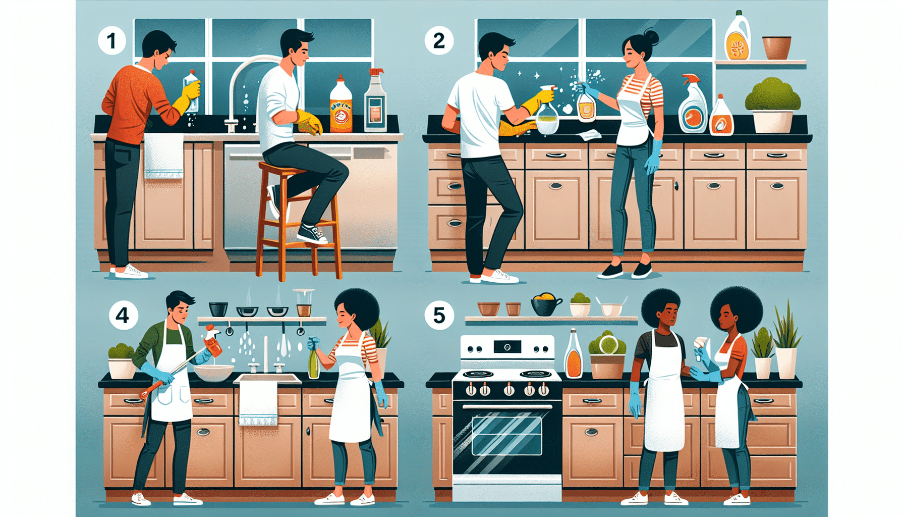 Cinco Estrategias Expertas para Desengrasar y Renovar tus Muebles de Cocina