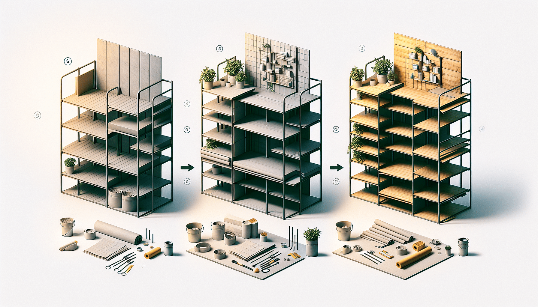 Guía Práctica para Cubrir y Decorar Estanterías Metálicas con Estilo