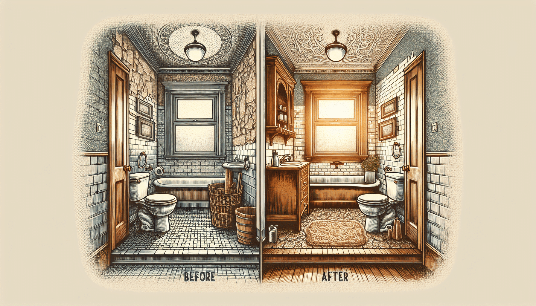 Transformación de un Baño Anticuado en un Oasis Moderno y Accesible: Renovación sin Redistribución