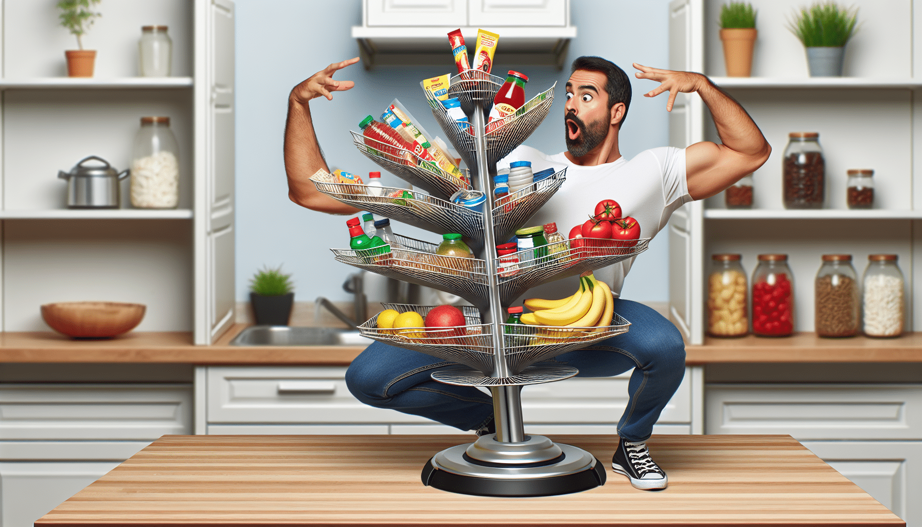 Lidl Revoluciona el Almacenamiento con su Estantería Giratoria para Encimeras Pequeñas