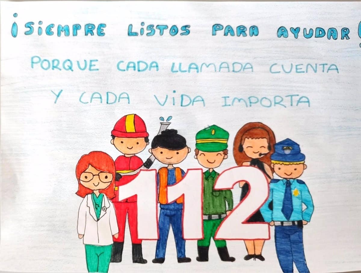 Más de 360 obras destacan en la XIII edición del Concurso de Dibujo Escolar del Servicio de Emergencias 112 de Castilla-La Mancha.
