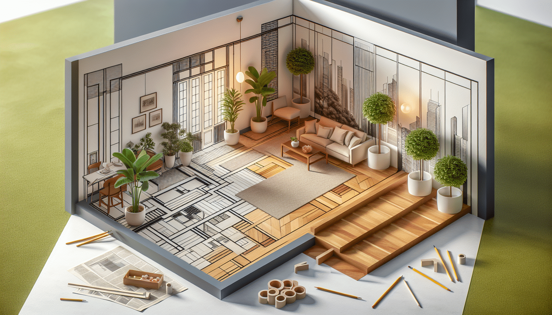 Renueva sin Obras: El Toque Bauhaus para Transformar tu Suelo de Alquiler