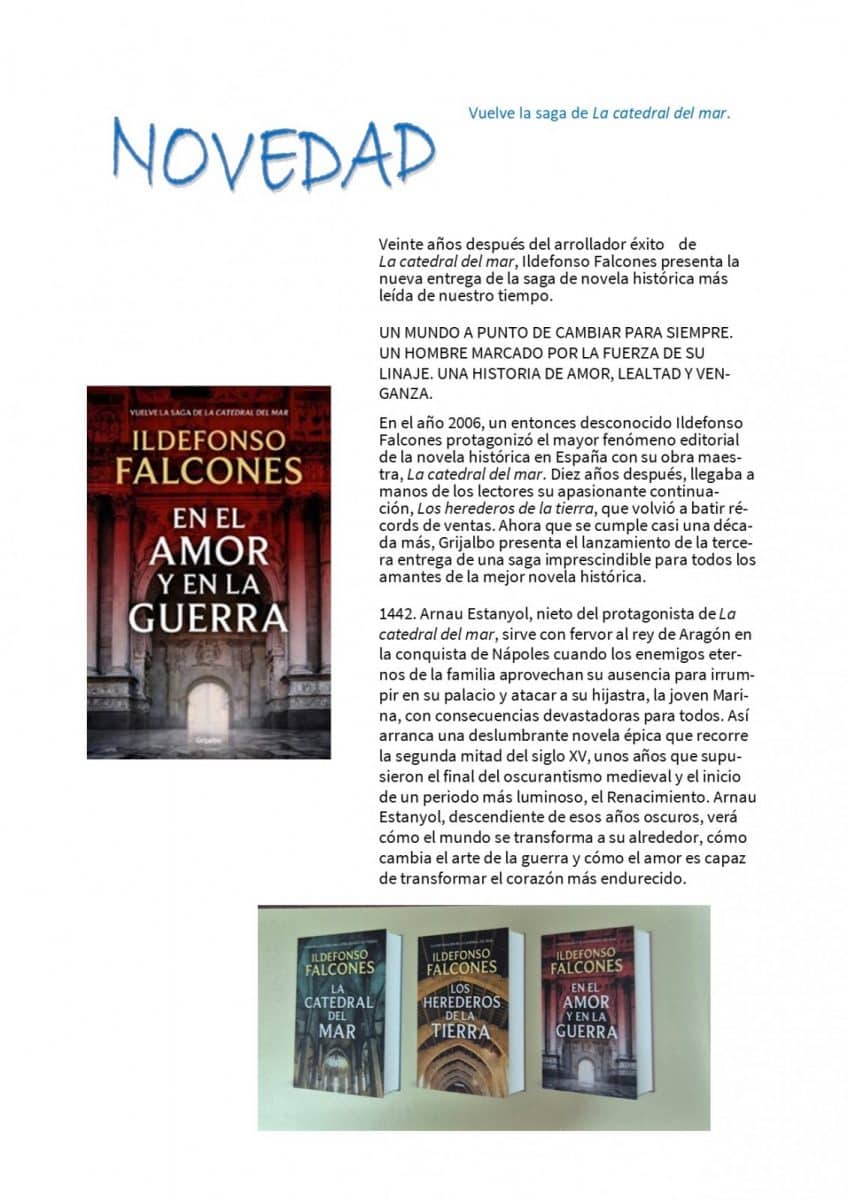 El regreso de Ildefonso Falcones