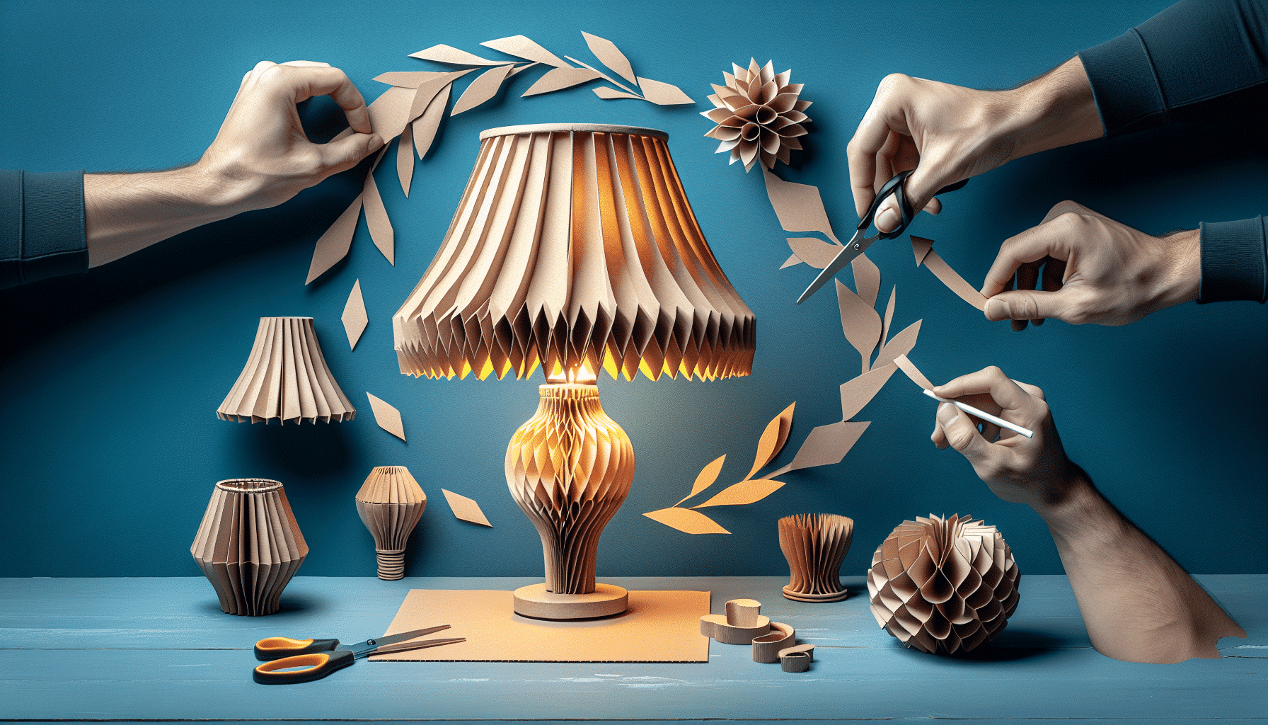 Crea una Lámpara Estilo Zara Home Usando Papel y Cartón Reciclados