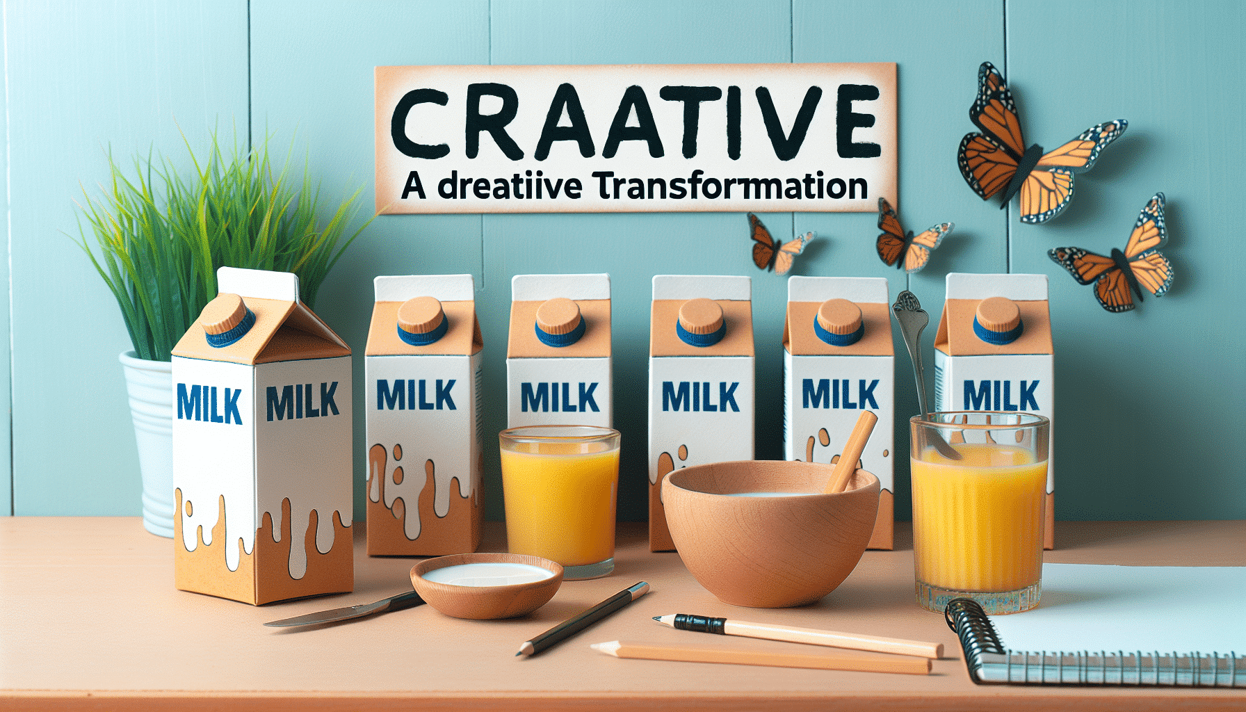 Reciclaje Innovador: Embelleciendo mi Mesa con Cartones de Leche de Mercadona